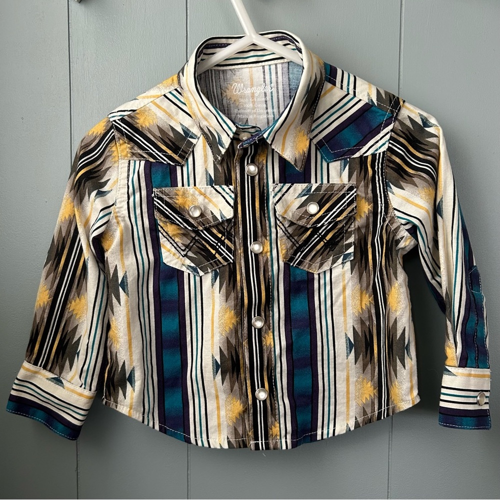 Wrangler Kids Western Shirt - Multicolor